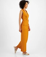 Taylor Petite Utility Wide-Leg Jumpsuit