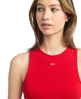 Tommy Jeans Women's Crewneck Sleeveless Fit & Flare Dress