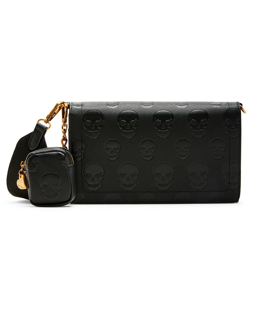 Betsey Johnson Skull Boss Wallet On A Chain