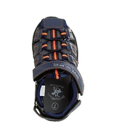 Beverly Hills Polo Club Little Kids Hook and Loop Sport Sandals