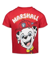 Paw Patrol Little Boys Chase Marshall Rubble Rocky 4 Pack T-Shirts Multicolor