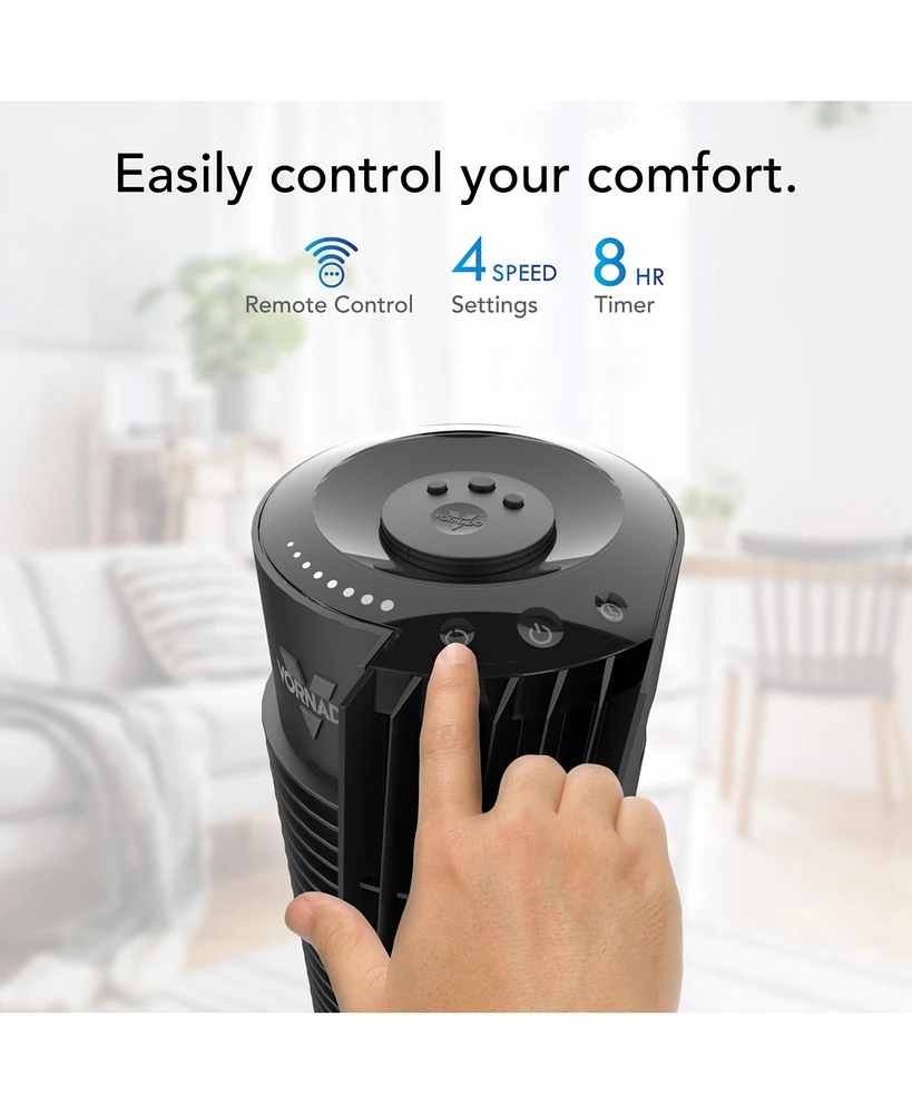 Vornado OSC54 Oscillating Tower Fan with Remote, 32 Inch, Quiet Powerful Fan, Oscillates 70º, 1-8H Timer, 4 Speeds, Touch Control