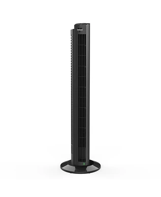 Vornado OZI42DC Tower Fan with Remote and Timer, Oscillating Standing Fan for Bedroom, Variable Speed for Precise Control, Energy Saving Design for Wh