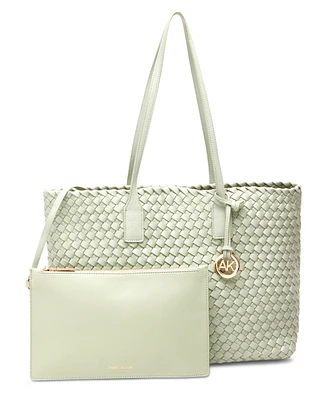 Anne Klein Woven Tote with Pouch