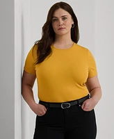 Lauren Ralph Lauren Plus Size Short-Sleeve Knit Tee