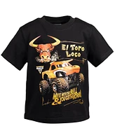 Monster Jam Toddler Boys T-Shirt and Mesh Shorts Outfit Set to Grave Digger El Toro Loco Megalodon