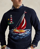Polo Ralph Lauren Men's Regular-Fit Sailboat Intarsia-Knit Sweater