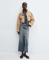 Mango Women's Pockets Detail Cropped Jacket