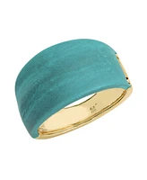 Robert Lee Morris Soho Turquoise Patina Textured Bangle Bracelet