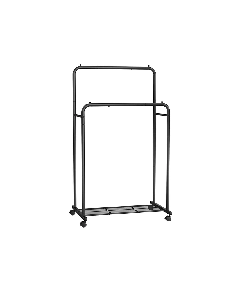 Slickblue Double-rod Garment Rack