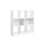 Slickblue Freestanding Wooden Bookcase With Open Shelves