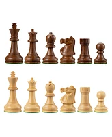 Bobby Fischer Ultimate Chess Pieces, Sheesham and Boxwood 3.75 inch King