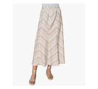 Stella Carakasi Women's Striped Linen On The Move Skirt