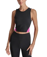 Dkny Sport Women's Colorblocked Cropped Tank Top