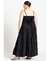 Eloquii Plus Tiered Maxi Dress