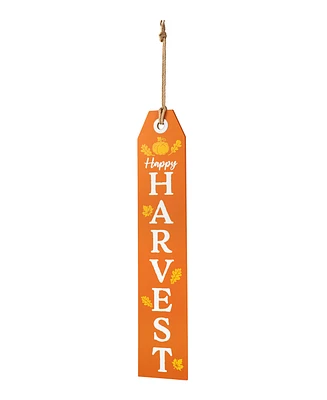Glitzhome 35.5"H Fall and Halloween Wooden Reversible Tag Porch Sign