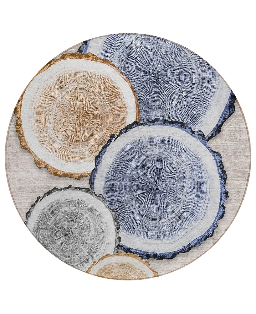 Addison Chantille Machine Washable ACN575 8'x8' Round Area Rug