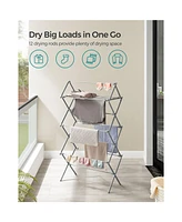 Slickblue Foldable Clothes Drying Rack, Laundry Airer, Steel Frame