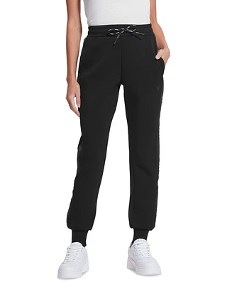 Guess Women's Allie Logo-Tape Cuffed Sweatpants