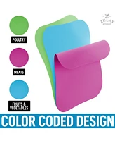 Non-Slip Flexible Cutting Board Set - Dishwasher Friendly Mats For Cooking of 3