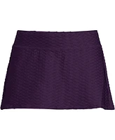 Lands' End Women's Texture Mini Swim Skirt Bottoms