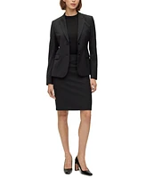 Boss by Hugo Women's Wool Slim-Fit Pencil Skirt