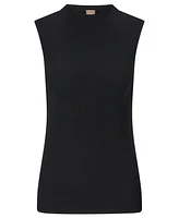 Boss by Hugo Women's Sleeveless Mock-Neck Top