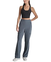 Dkny Sport Women's High-Rise Straight-Leg Cargo Pants