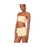 Women's Raegan Cable Knit Bandeau Top