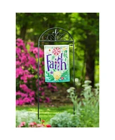 Evergreen Fleur de Lis Garden Flag Arbor Stand- 12x44 in Garden and House Flag Accessories