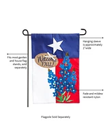 Evergreen Flag Texas Blue Bonnets Garden Applique Flag