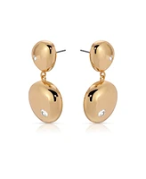 Ettika Polished Double Pebble Drop Earrings
