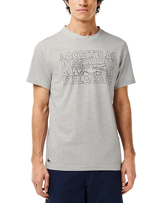 Lacoste Men's Classic Fit Short Sleeve Performance Graphic T-Shirt