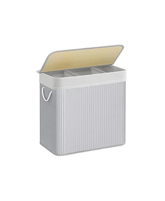 Slickblue 3-section Laundry Hamper With Lid