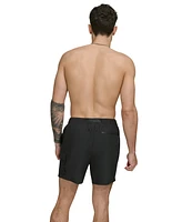 Dkny Men's Stretch Cargo Pocket Hybrid 5" Volley Shorts