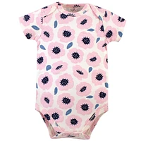 Touched by Nature Baby Girls Organic Cotton Bodysuits 5pk