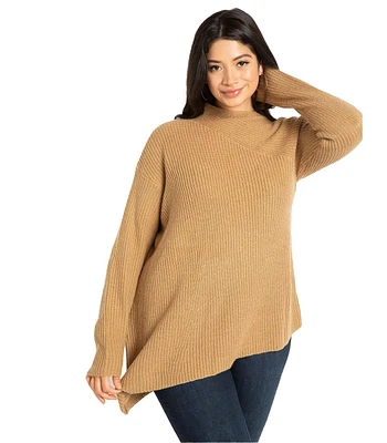 Eloquii Plus Size Asym Detail Sweater