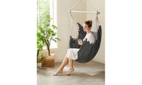 Slickblue Hammock Chair, Large Swing Chair with 2 Cushions, Hanging Chain