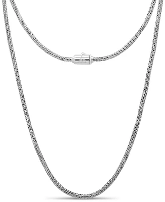 Devata Foxtail Round 2.5mm Chain Necklace in Sterling Silver