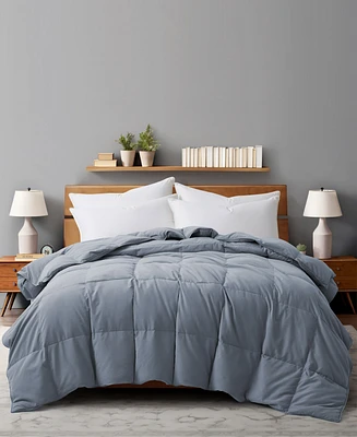 Unikome Lightweight White Goose Down Feather Fiber Comforter