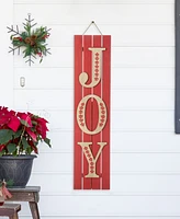 Glitzhome 42"H Christmas Wooden Joy Porch Sign