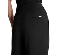 Dkny Women's High-Waist Front-Zip Wide-Leg Pants