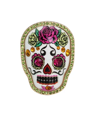 Betsey Johnson Faux Stone Sugar Skull Cocktail Stretch Ring
