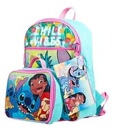 Lilo & Stitch Girl's 5 Pc Backpack Set