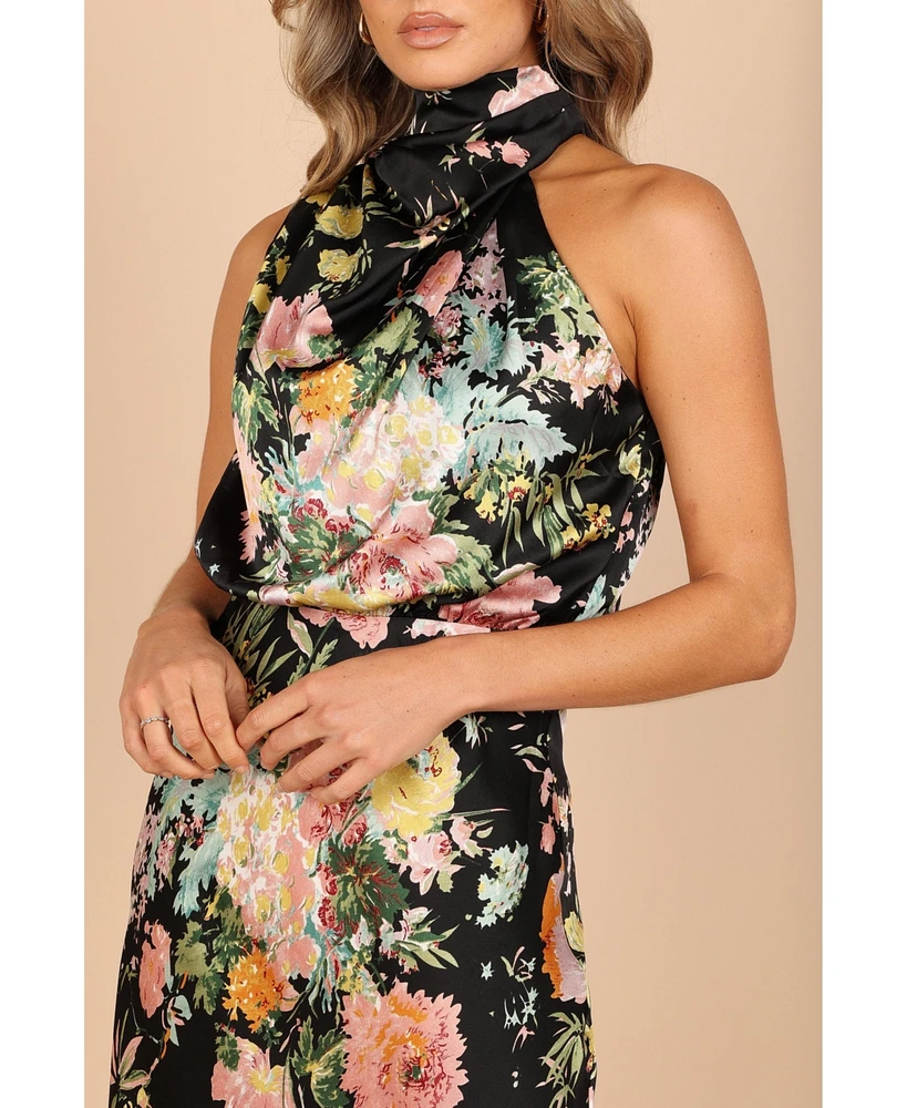 Petal and Pup Women's Anabelle Halter Neck Midi Dress