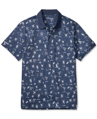 Bonobos Men's Cocktail-Print Performance Golf Polo Shirt