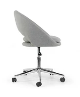 Glamour Home 34.75" Aura Fabric, Metal Task Chair
