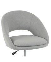 Glamour Home 34.75" Aura Fabric, Metal Task Chair
