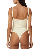 Cotton On Women's Soft Lounge Square Neck Bodysuit