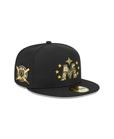 New Era Men's Black Minnesota Twins 2024 Armed Forces Day On-Field 59FIFTY Fitted Hat